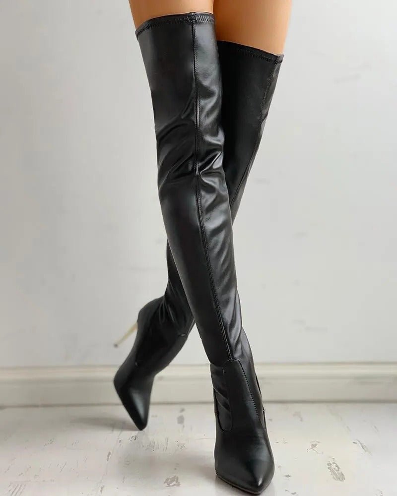 Women's Thigh-High Stiletto Over-the-Knee Boots