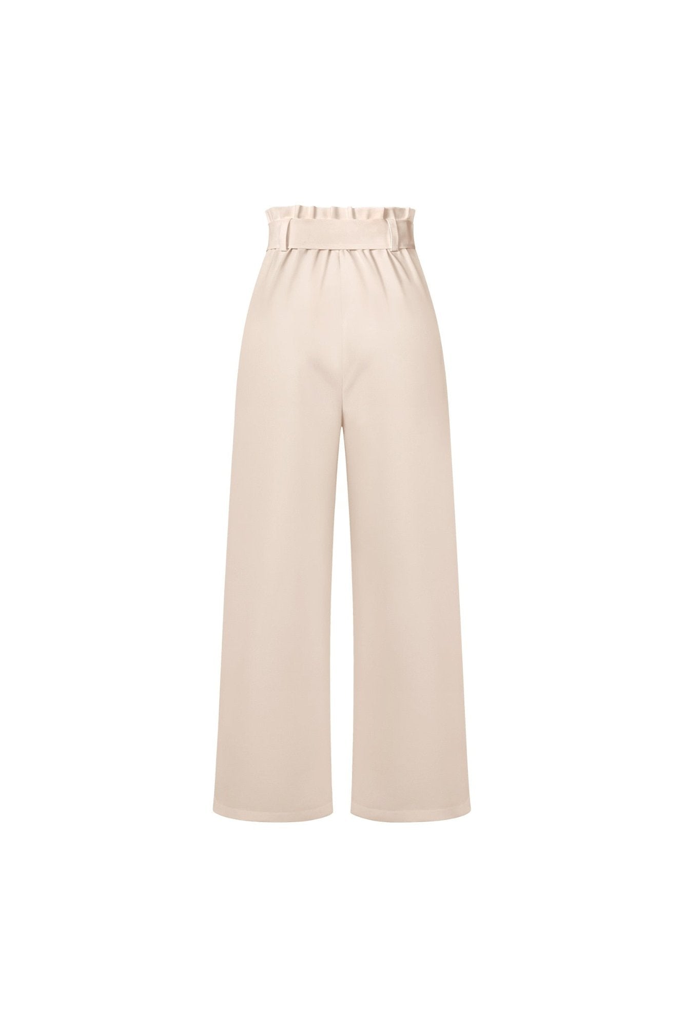 Women's High-Waisted Pleated Wide-Leg Trousers