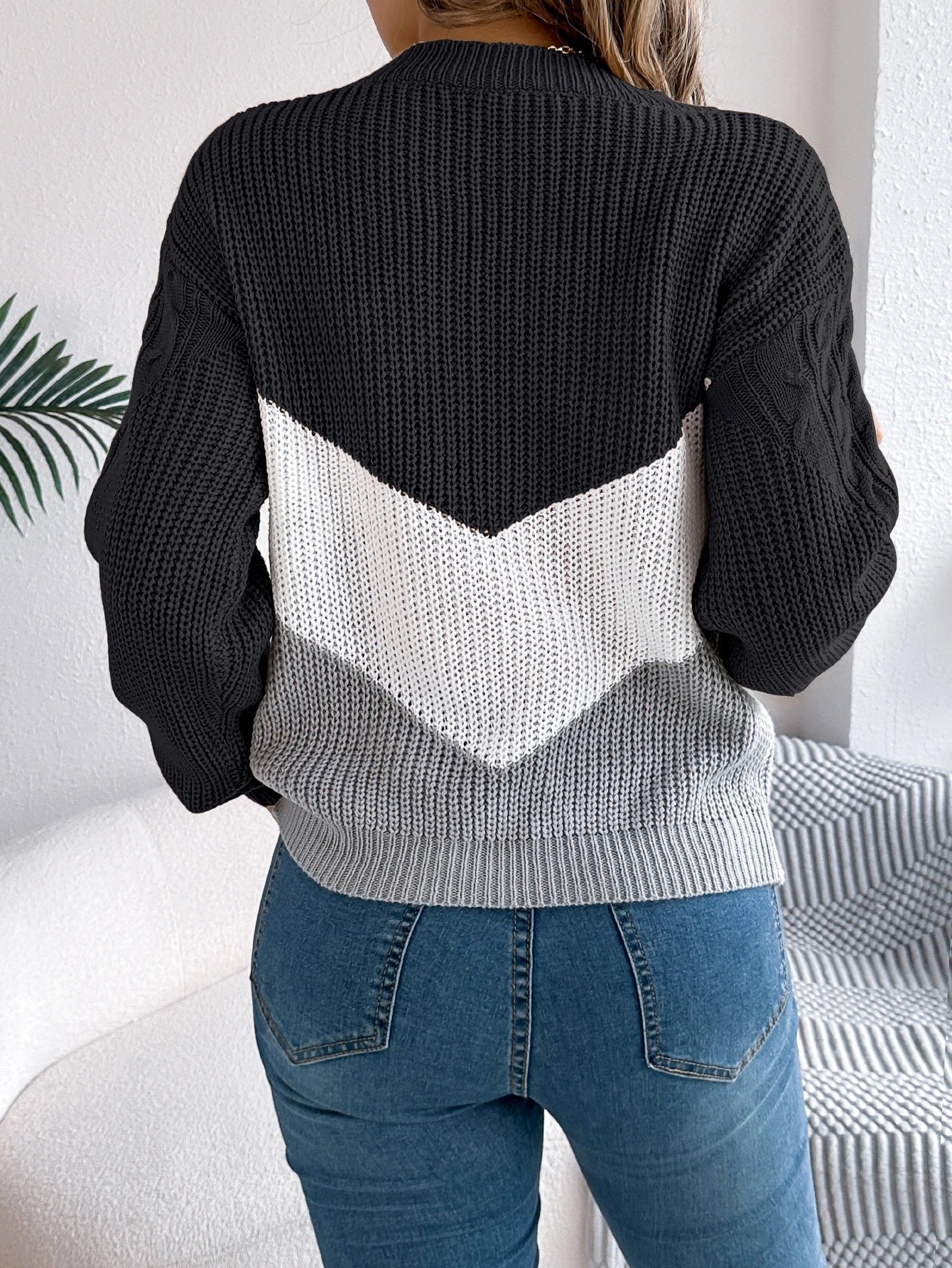 Women's Chunky Cable Knit Jumper