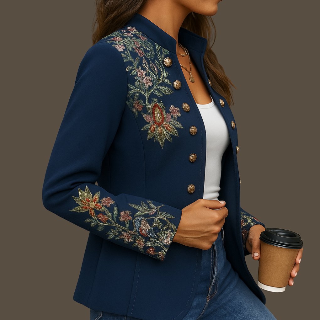 Women's Slim Floral Blazer