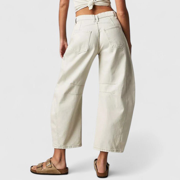 Women's Barrel-Leg High-Waisted Jeans