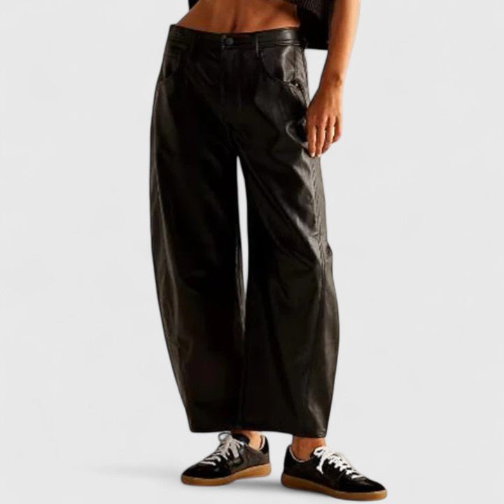 Women's Barrel-Leg High-Waisted Jeans