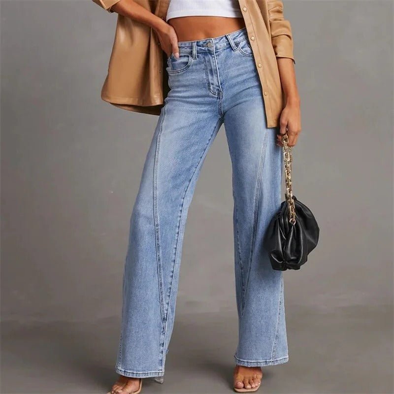 Women's High-Waisted Wide-Leg Jeans