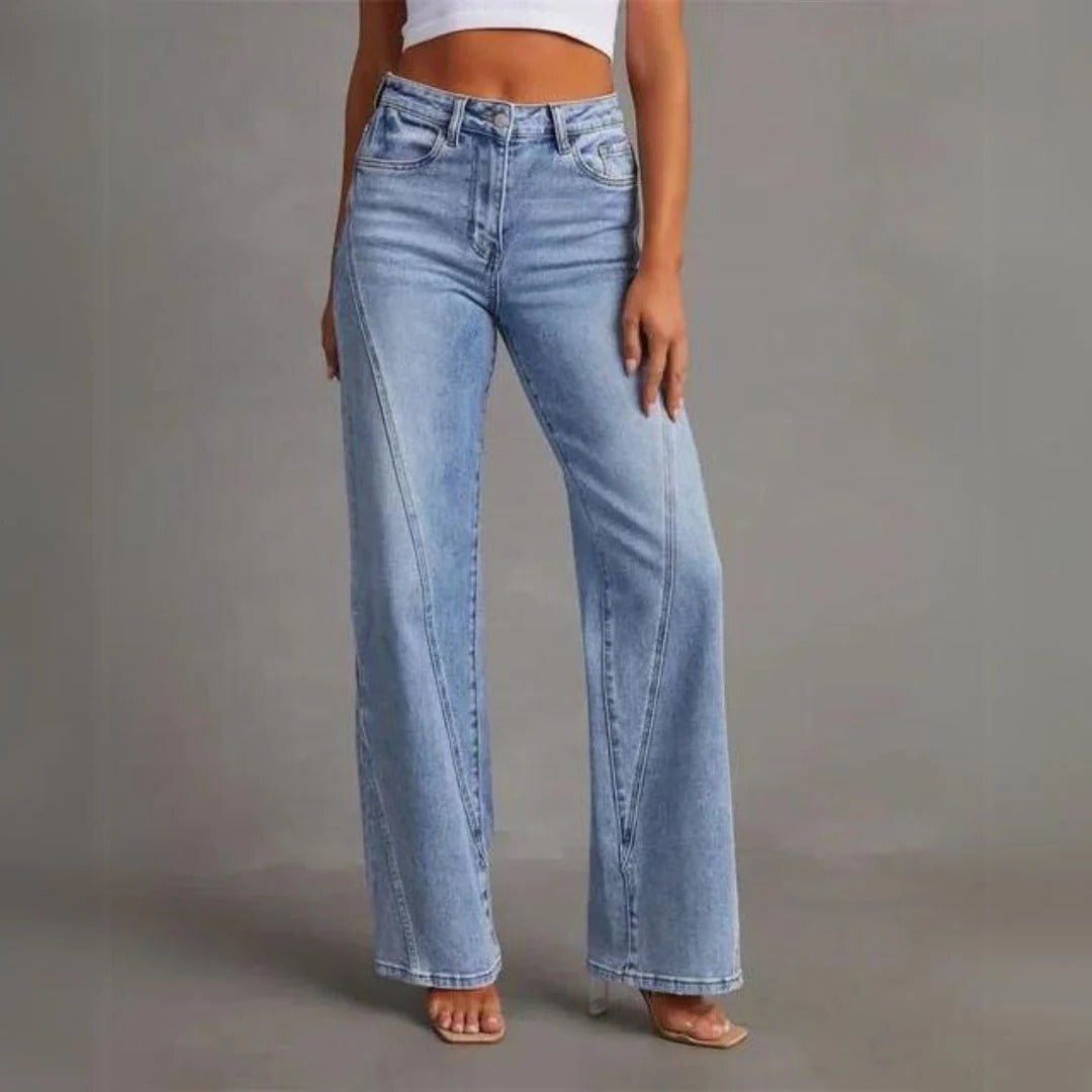 Women's High-Waisted Wide-Leg Jeans