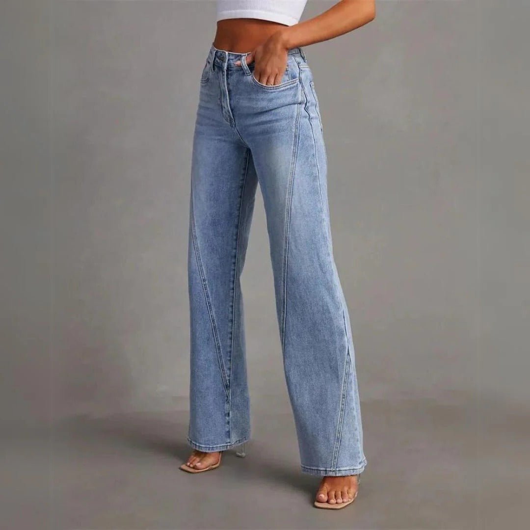 Women's High-Waisted Wide-Leg Jeans