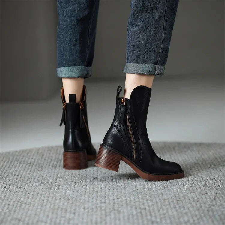 Women's Leather Ankle Boots