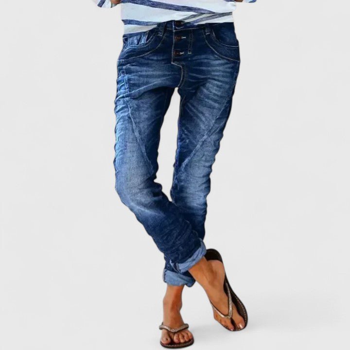 Women's Black Skinny Jeans - Dark Blue