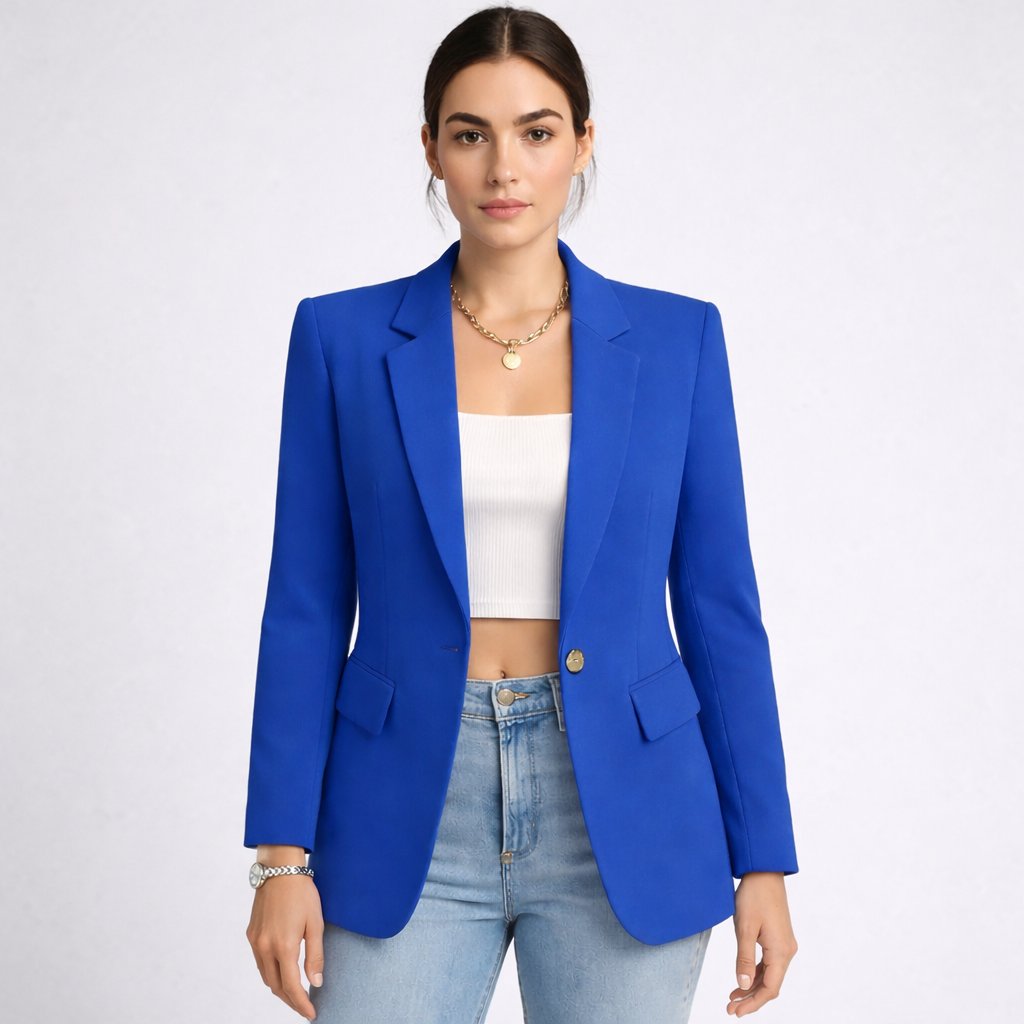 Women's Work Blazer - Blue