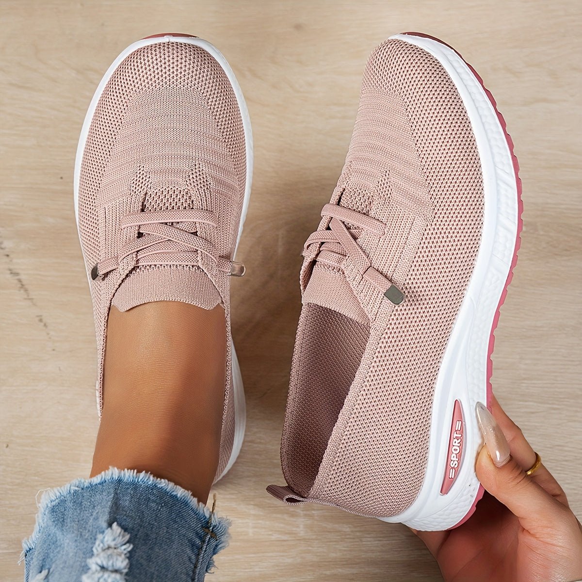 Women's Knit Slip-On Trainers
