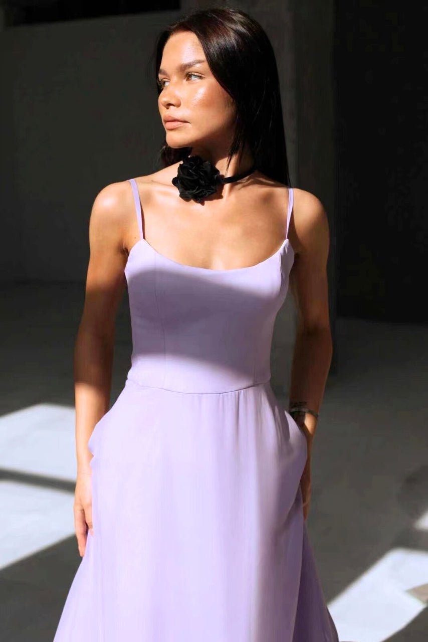 Women's Party Satin Midi Dress