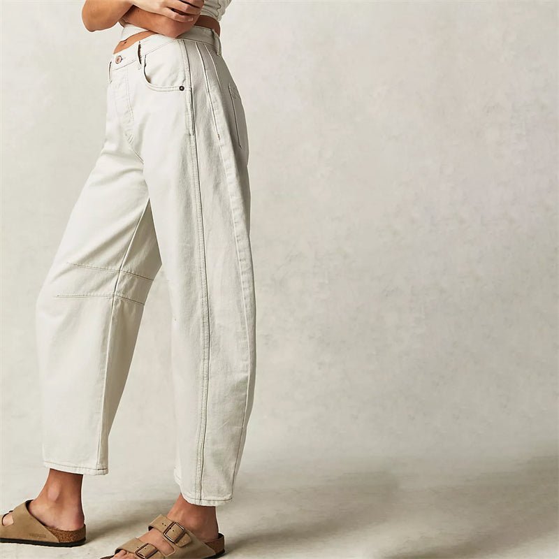 Women's High-Waisted Barrel Jeans