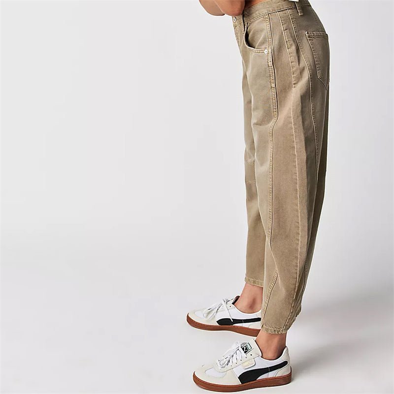 Women's High-Waisted Barrel Jeans
