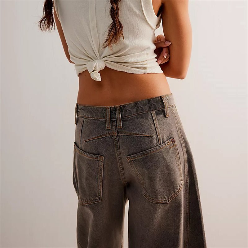 Women's High-Waisted Barrel Jeans