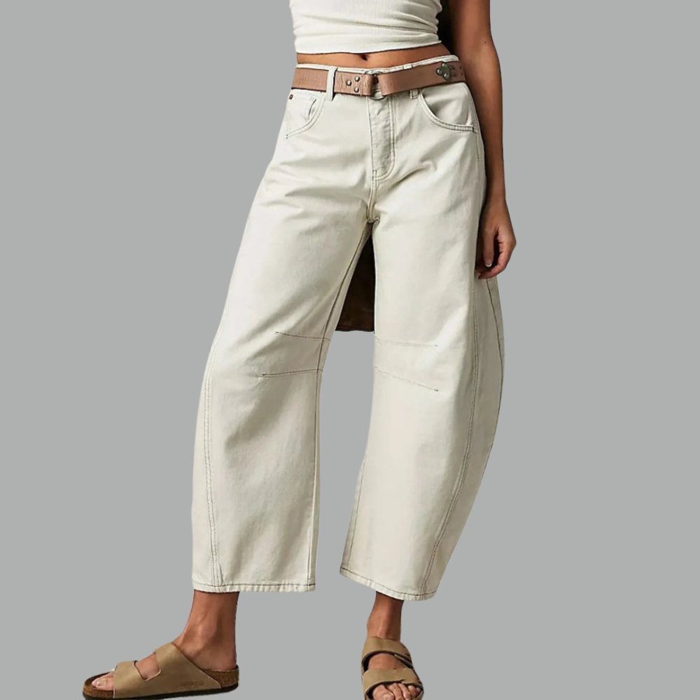 Women's High-Waisted Barrel Jeans