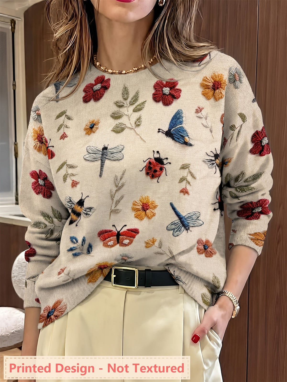 Women's Floral Jumper