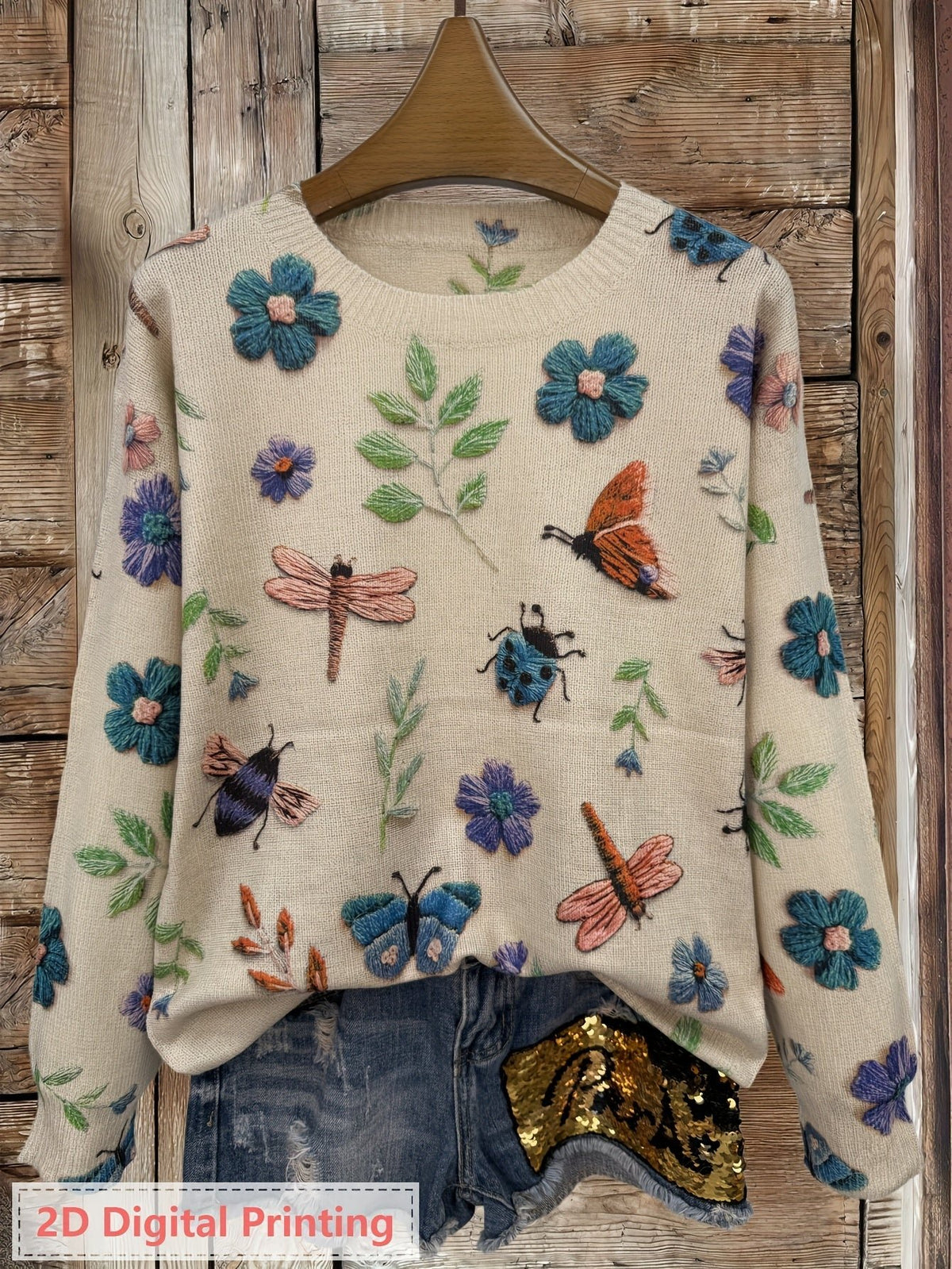 Women's Floral Jumper