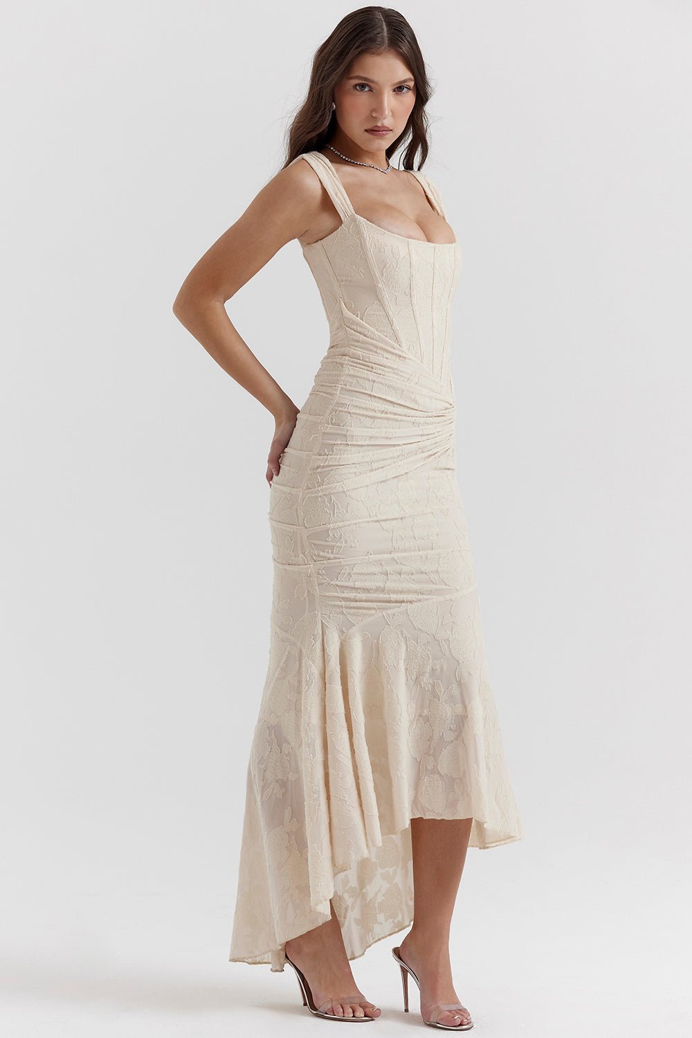 Women's Floral Bodycon Party Gown