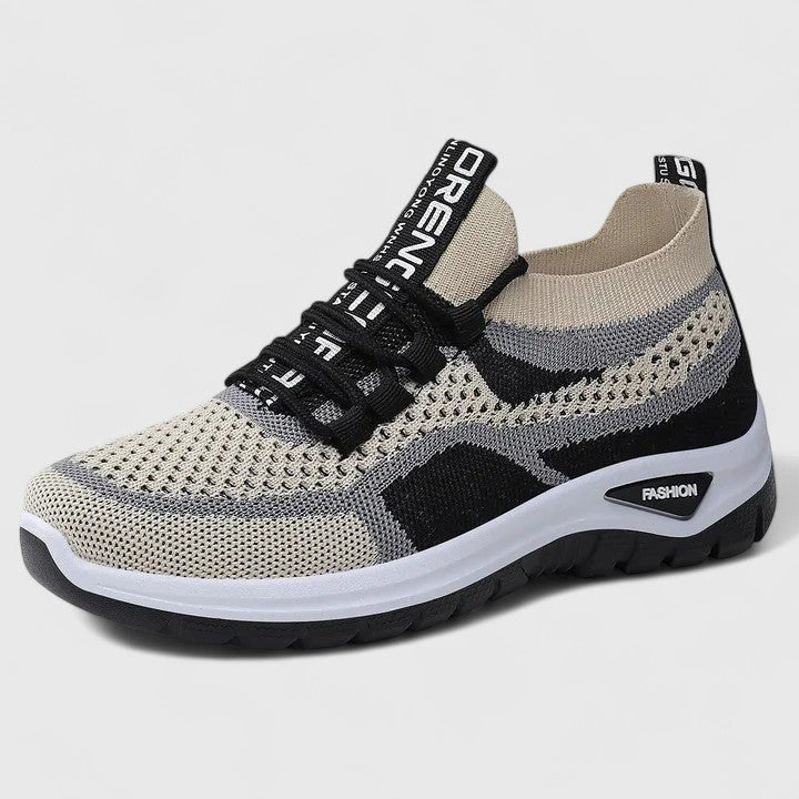 Women's Knit Slip-On Trainers - Black