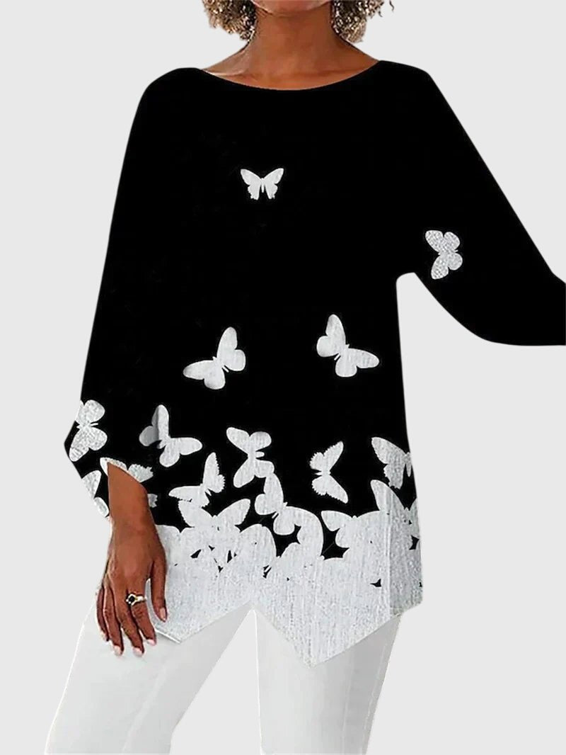 Women's Sequin Long Sleeve Tunic Top - Style 5