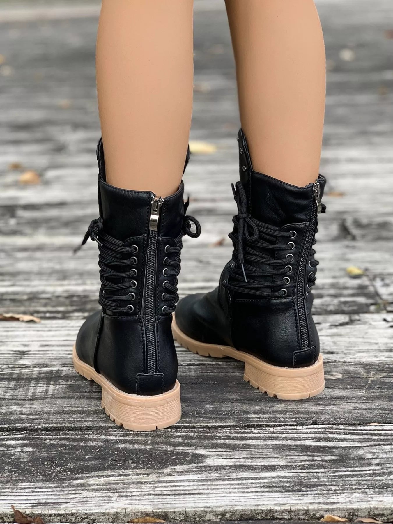 Women's Lace-Up Combat Boots