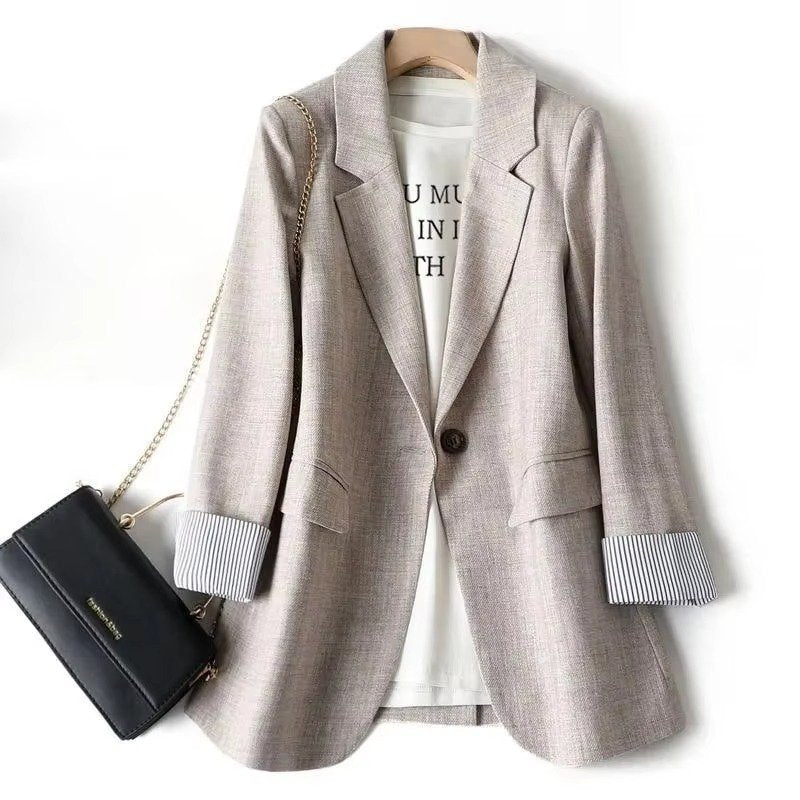 Women's Work Blazer - Apricot