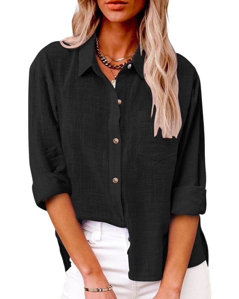 Women's Oversized Shirt - Black