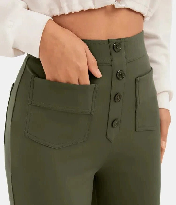 Women's High-Waisted Wide-Leg Trousers