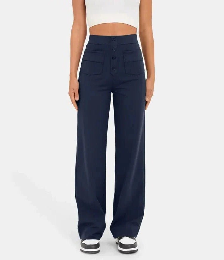 Women's High-Waisted Wide-Leg Trousers