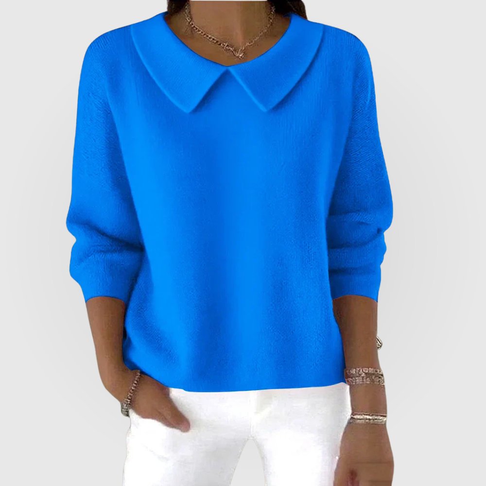 Women's Knit Blouse - Blue