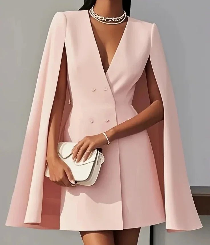 Women's Cocktail Mini Blazer Dress - Pink