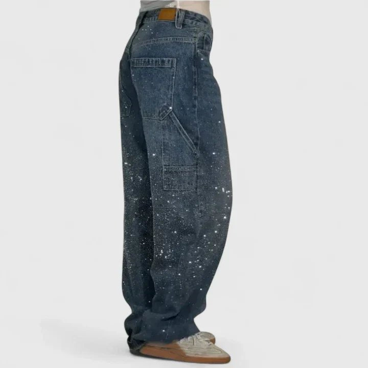 Women's High-Waisted Wide-Leg Baggy Jeans