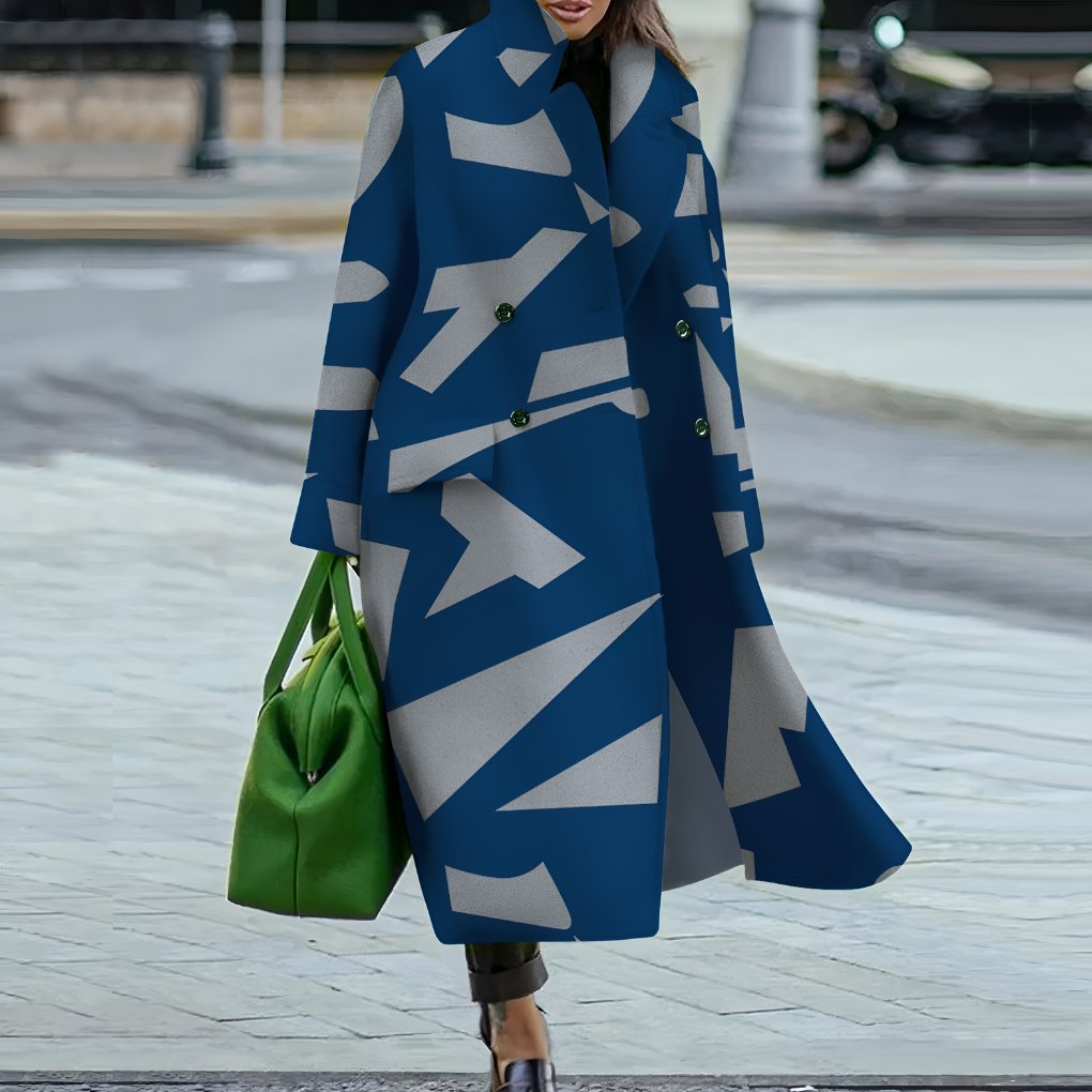 Women's Oversized Longline Wool Coat - Variant - 8