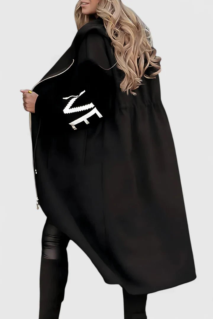 Women's Oversized Cardigan Longline Hooded Coat