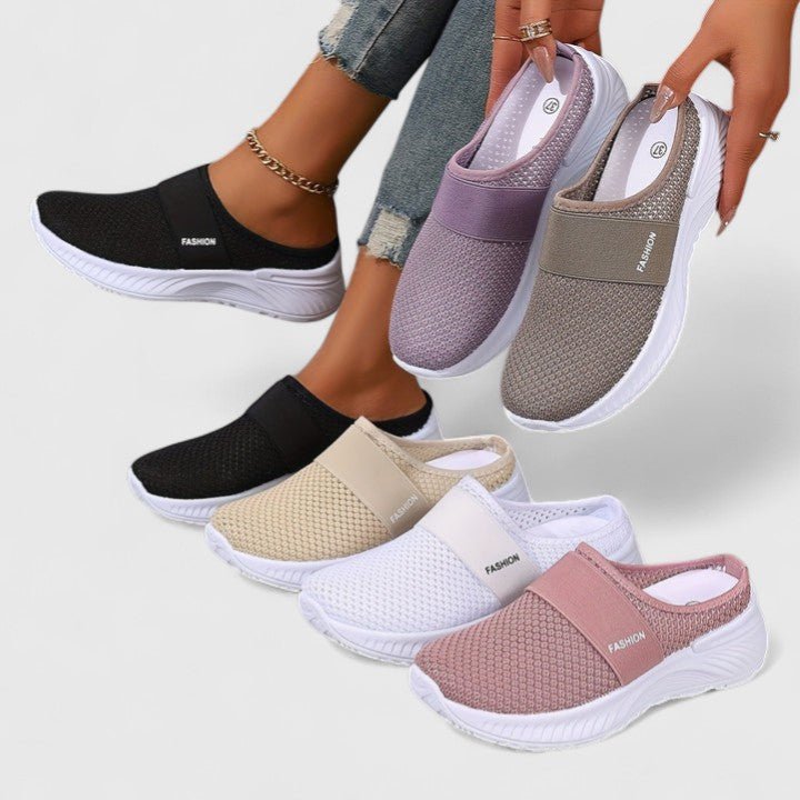 Women's Knit Slip-On Platform Trainers