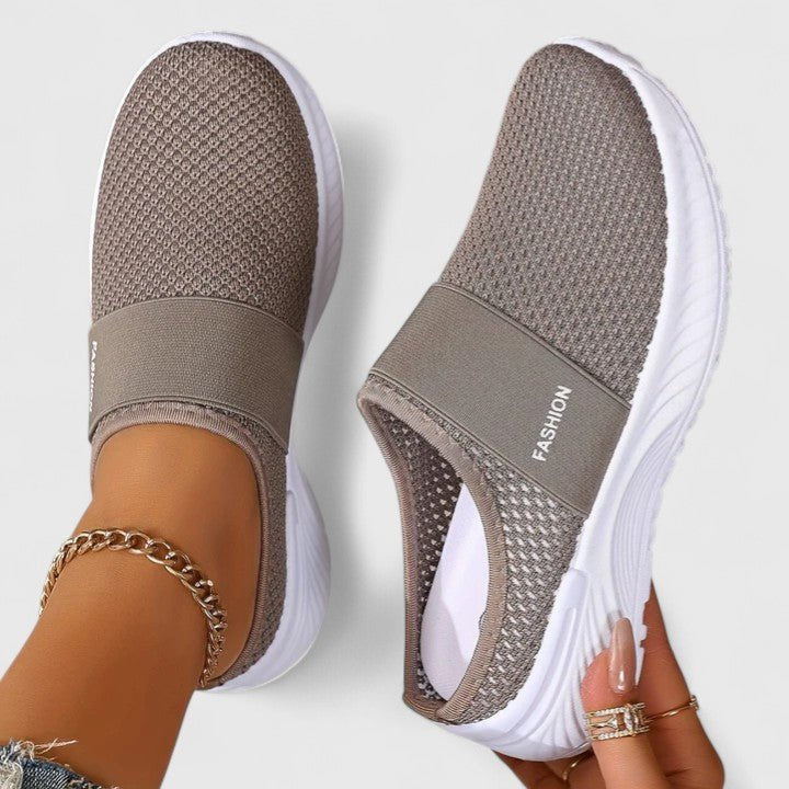 Women's Knit Slip-On Platform Trainers