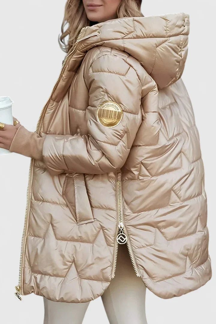 Women's Oversized Hooded Longline Puffer Coat