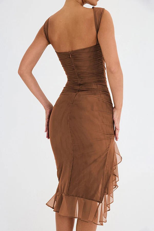 Women's Black One-Shoulder Bodycon Party Dress