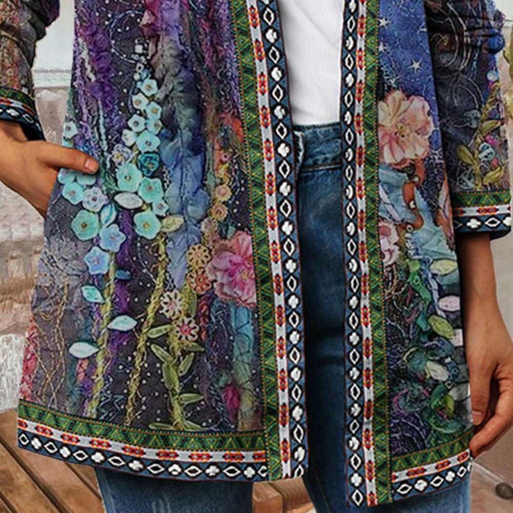 Women's Floral Longline Jacket