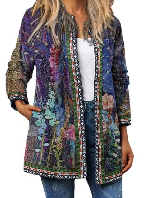 Women's Floral Longline Jacket