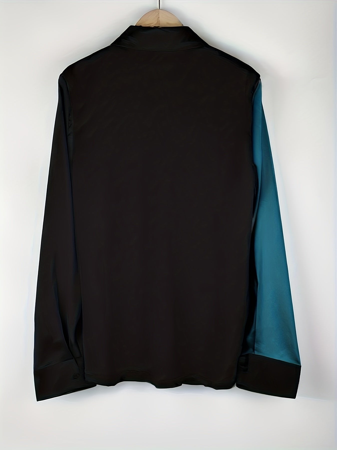 Women's Slim Satin Long Sleeve Blouse