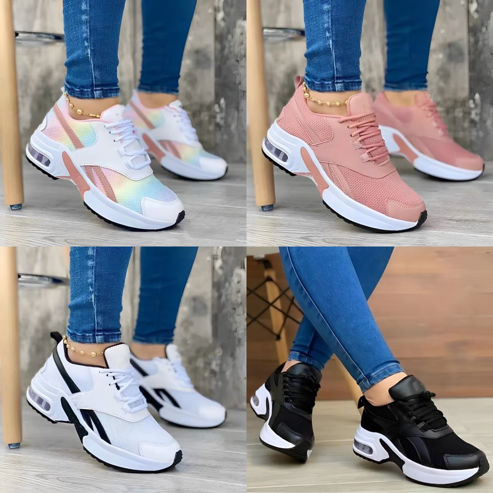 Women's Chunky Platform Lace-Up Trainers