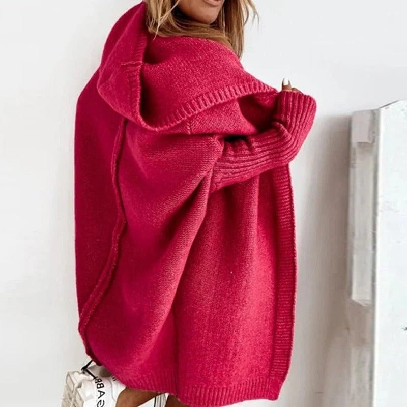 Women's Chunky Oversized Knit Ribbed Longline Cardigan