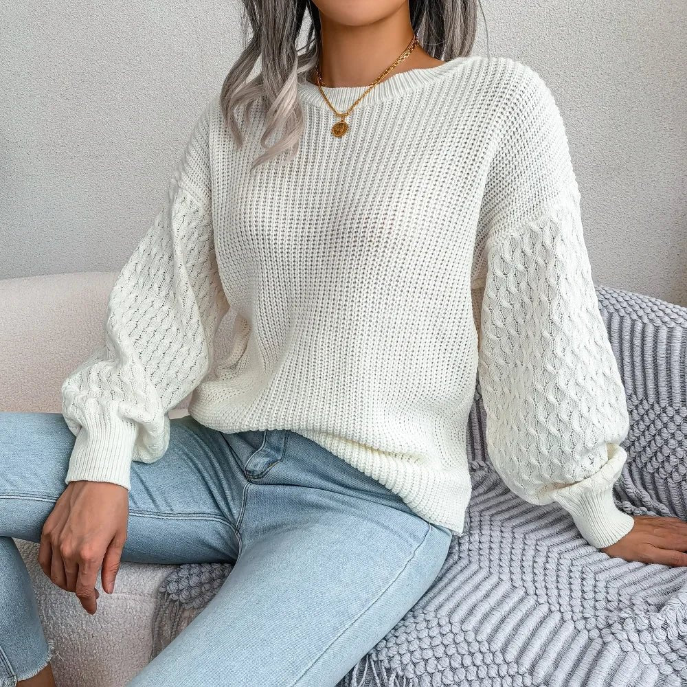 Women's Chunky Knit Ribbed Jumper