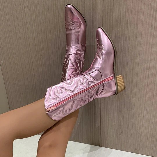 Women's Embroidered Western Cowboy Boots