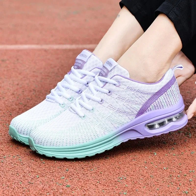 Women's Knit Running Lace-Up Trainers