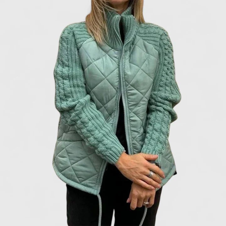 Women's Quilted Jacket - Light Green