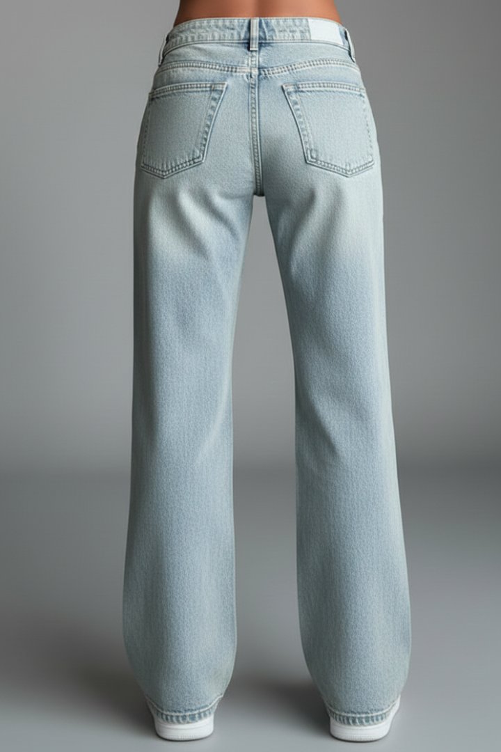 Women's High-Waisted Wide-Leg Jeans