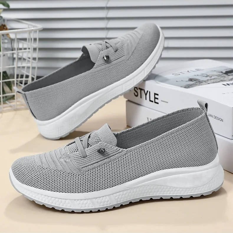 Women's Slip-On Knit Platform Trainers