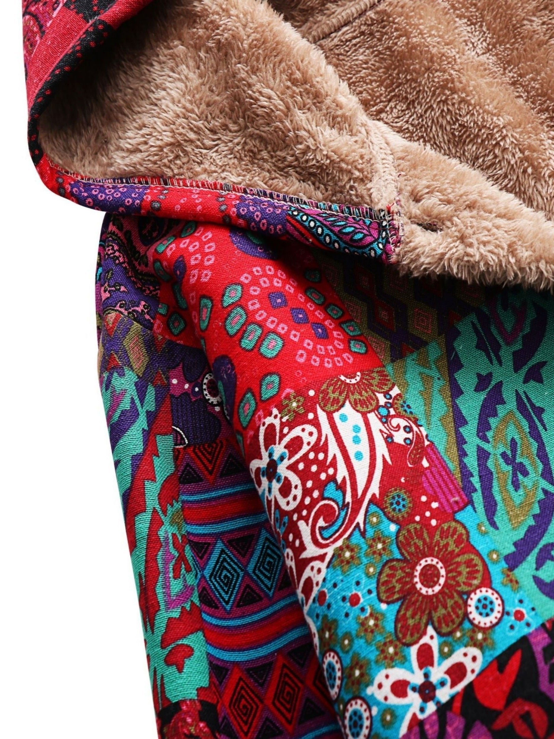 Women's Hooded Longline Teddy Coat