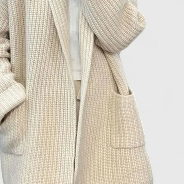 Women's Chunky Oversized Knit Ribbed Longline Cardigan